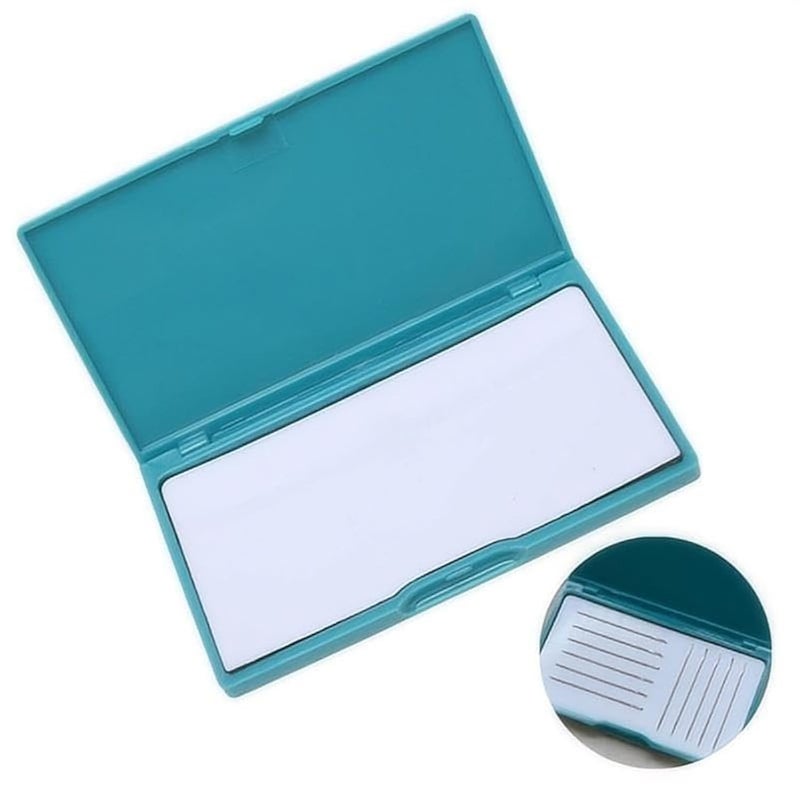 MovFlax Magnetic Needle Case Needle Holder, Portable Embroidery Needle Storage Box, Magnetic Sewing Needle Minder, Cross Stitch Knitting Pin Organizer Container Tool (Green) - Image 1