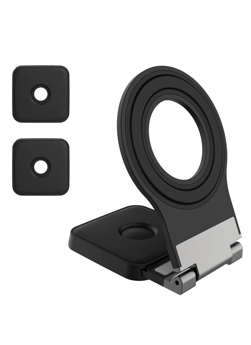 Detachable Mag safe Car Mount for Tesla Model 3/X/Y/S Mag safe Wall Mount for iPhone 14 13 12 Pro/Pro Max Adjustable Magnetic Phone Holder for Car Wall Desk and Laptop with 2 Base Black  - Image 1