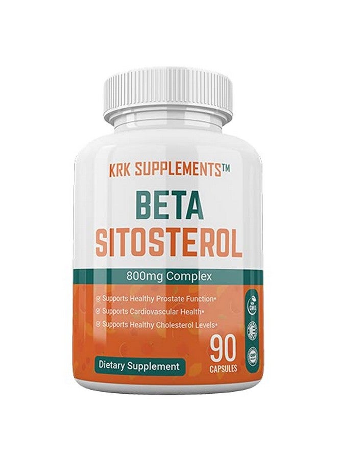 KRK SUPPLEMENTS 1 Bottle Beta Sitosterol 800mg Per Serving 90 Capsules Prostate Support - Image 1