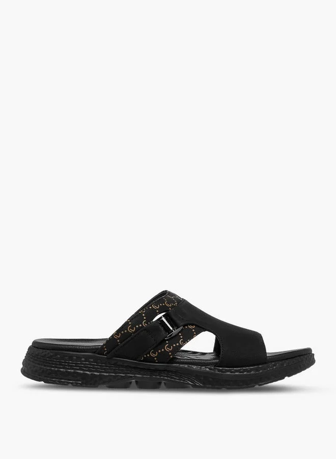 Panelled Slip-On Sandals