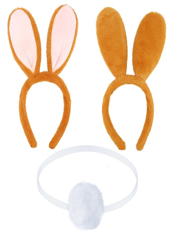Yewong 4 Pieces Kids Bunny Rabbit Costume Set Includes Plush Bunny Ears Headband Tail Vest Carrot Canvas Bag for Halloween Easter World Book Day - Image 5