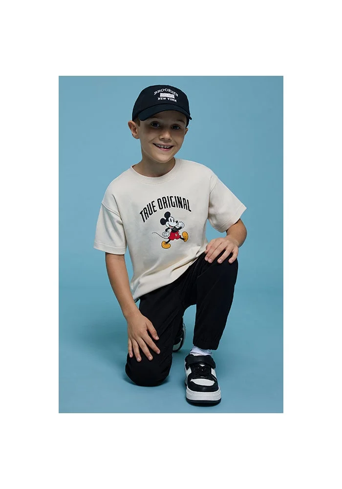 R&b Printed T-Shirt with Crew Neck and Short Sleeves