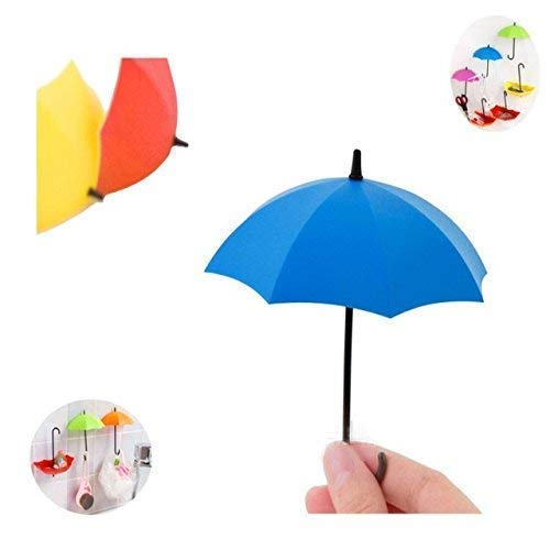 NPI Umbrella Key Holder Drop Style Clothes Key Hat Multipurpose Wall Hanger Hooks Holder Pack of 9 - Image 2
