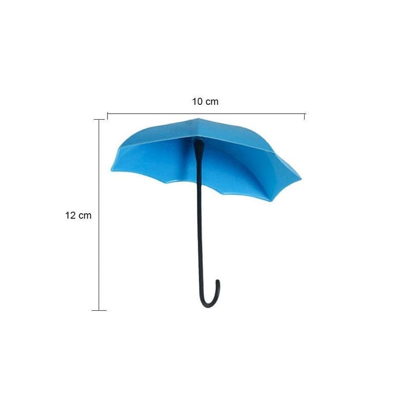 NPI Umbrella Key Holder Drop Style Clothes Key Hat Multipurpose Wall Hanger Hooks Holder Pack of 9 - Image 5