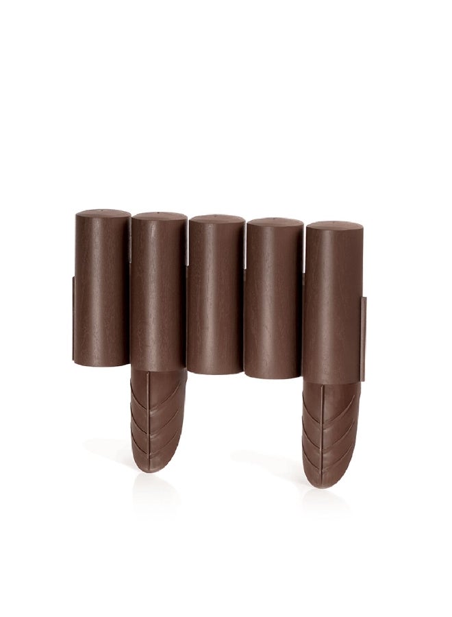 بروسبير بلاست IPALPLUS-R222 باليسادا سياج تحديد الحديقة بني 235 ×25 سم - Image 1