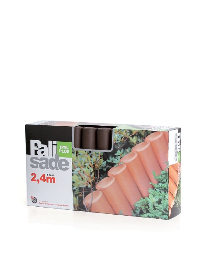 بروسبير بلاست IPALPLUS-R222 باليسادا سياج تحديد الحديقة بني 235 ×25 سم - Image 2