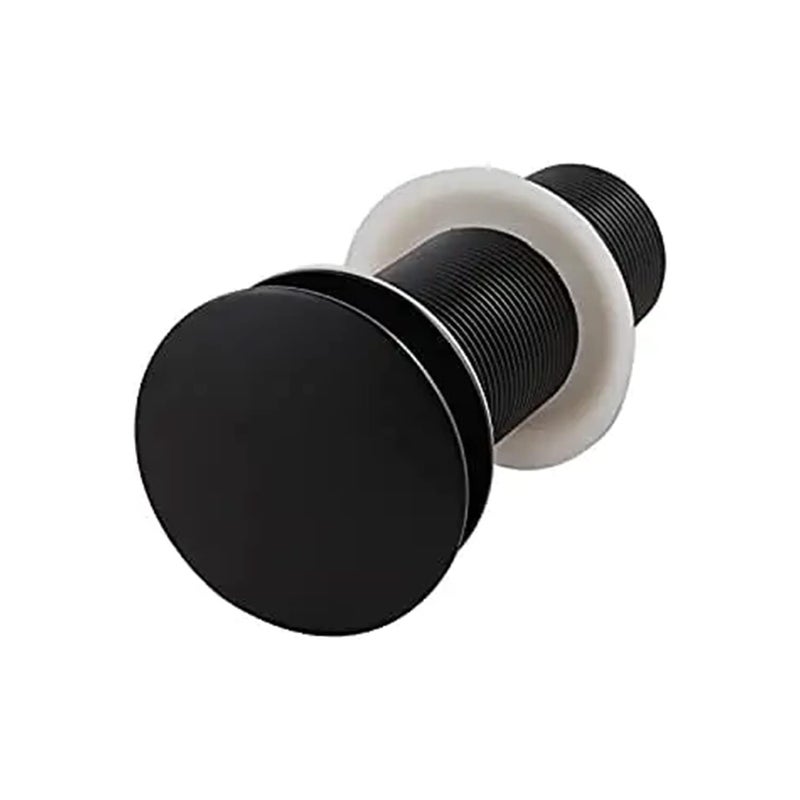 Spazio Black Finish Popup Basin DrainerWaste Coupling Pack of 2 Waste Coupling Bathroom Wash BasinVessel Sink 3 Inch Pop Up Flush Valve Faucet