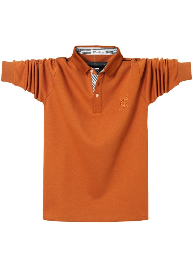Long Sleeve  Shirts Men Spring Autumn Polo Shirt  Fashion Casual Solid Color Cotton Polo - Image 1