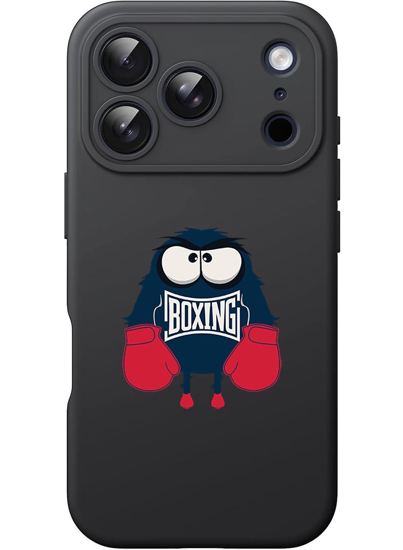 Theodor Protective Slim Fit Case Liquid Silicone Cover with Full Body Protection Anti-Scratch Shockproof Case For Apple iPhone 17 Pro (Black) Boxing - Image 1