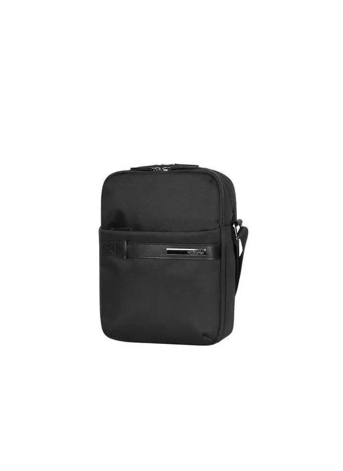 امريكان توريستر American Tourister Nobleton Vertical Shoulder Bag - Black - 1 Year Global Warranty