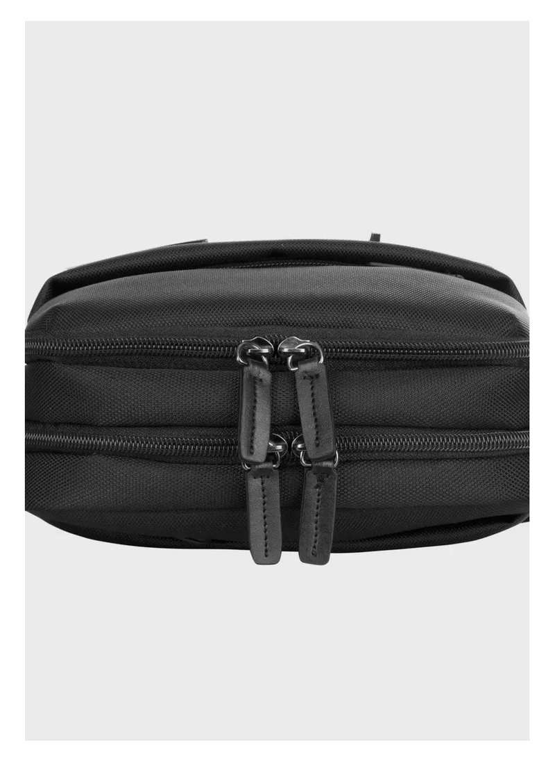 امريكان توريستر American Tourister Nobleton Vertical Shoulder Bag - Black - 1 Year Global Warranty