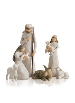 Nativity Set Hand Drawn Willow Tree Figure Statues