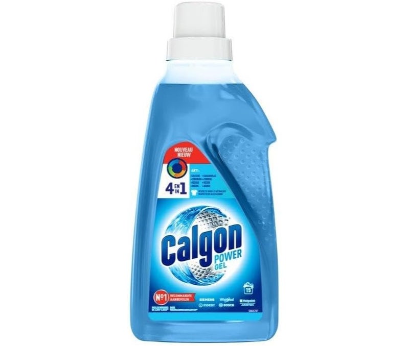 Calgon 4-in-1 Washing Machine Water Softener Gel 750ml Pack of 2 Anti-Limescale Rust Protection Dirt Residue Remover Odour Eliminator Laundry Machine Cleaner - Image 3