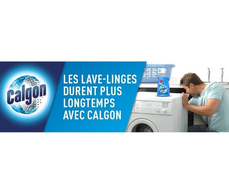 Calgon 4-in-1 Washing Machine Water Softener Gel 750ml Pack of 2 Anti-Limescale Rust Protection Dirt Residue Remover Odour Eliminator Laundry Machine Cleaner - Image 4