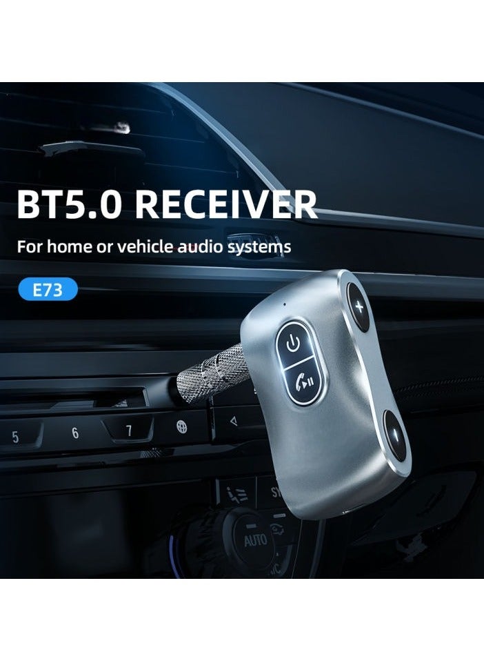 Car BT receiver,  Tour Car BT Receiver 3.5mm Aux Out, Journey AUX BT audio receiver/transmitter, Aux to Bluetooth 5.1 Adapter 3.5mm Bluetooth Receiver - Image 5