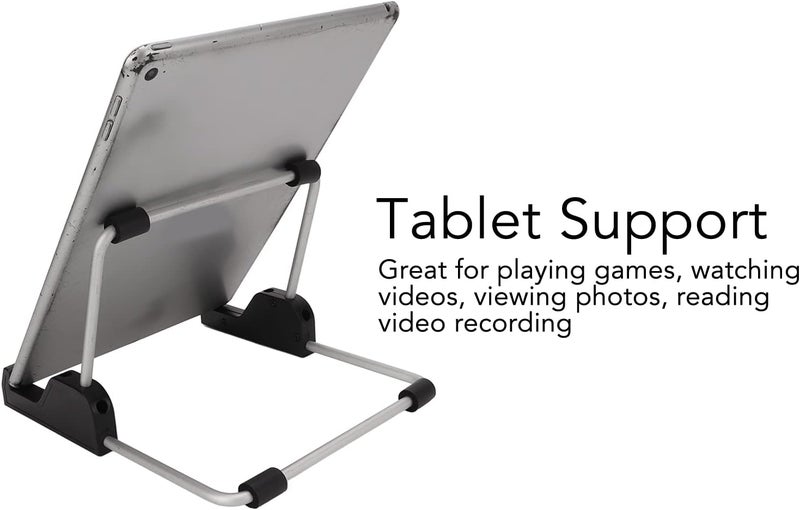 Adjustable Tablet Stand Holder, Foldable Aluminum Alloy with 3 Angles for 7 to 11 Inch Tablets - Portable Design, Durable Build, Ideal for Home and Travel Use - Image 2