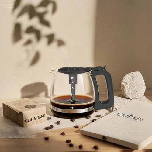 CUPALL Replacement Coffee Carafe for Black and Decker 12-CUP Coffee Maker, Black Handle - Image 2
