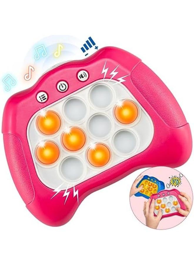 Wdebay Rose Red Pop Pro Toy Fidget Kids Games Toys| Make It Light up Handheld Board Console| Toys for Ages 3 4 5-7 8 Year Old Girls and Boys Birthday Gifts| 3 4 6 Year Old Girl Gifts for Teen… 