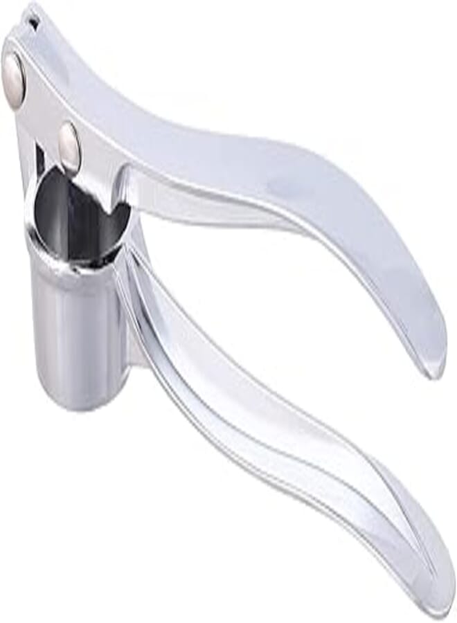 Stainless steel garlic press - silver 