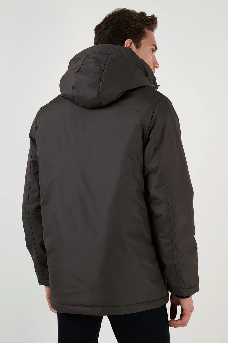 Buratti Water Repellent Cold Resistant Slim Fit Hooded Coat Men's Coat 5762020
