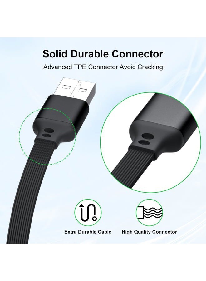 COOYA Retractable USB C Cable, Type C Cable 3.3FT USB C to USB A Fast Charging & Data Syncing Cable,USB Type C Charger Cable Cord for Samsung S10 Plus Note 8 A20 A51, LG Stylo 5 V20 G6, Moto Z Force - Image 2
