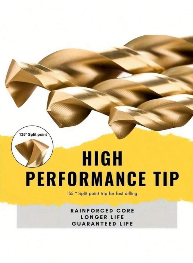 100 small titanium-coated high-speed steel drill bits, suitable for crafts, woodworking, carving, and jewelry making - sizes from 1/25 inch to 1/8 inch, metal cylindrical, twist drill bits for metal, wood, and plastic, simple tools, convenient and practical - Image 4