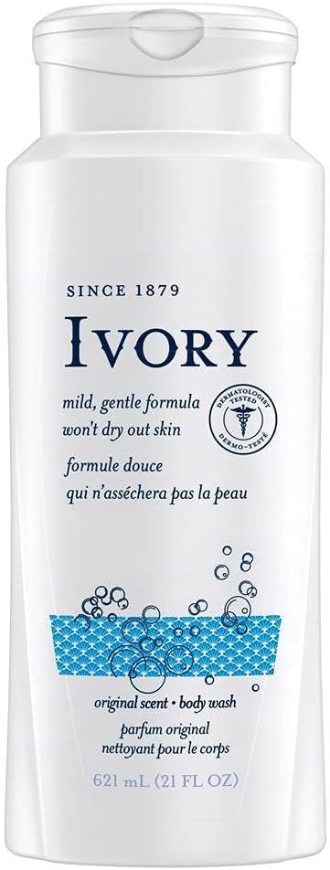 Ivory Original Body Wash, 21 oz (Pack of 3)