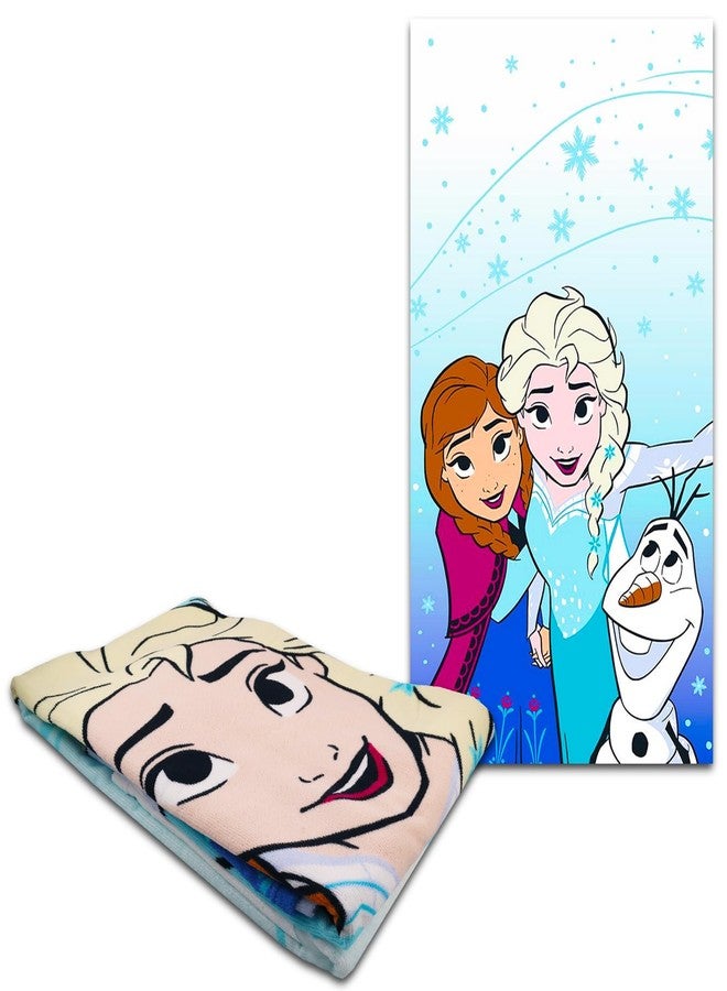 Disney FROZEN Frozen Beach Towel Set - Bundle of 40" x 72" Frozen Beach Towel with Stickers and More | Elsa and Anna Beach Accessories - Image 2
