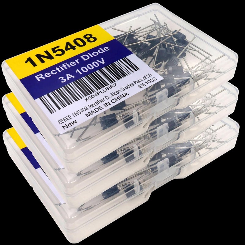 EEEEE 1N5408 Rectifier Diode (50pcs) 3A 1000V 3 AMP 1000 Volt IN5408 5408 Electronic Silicon Diodes - Image 2