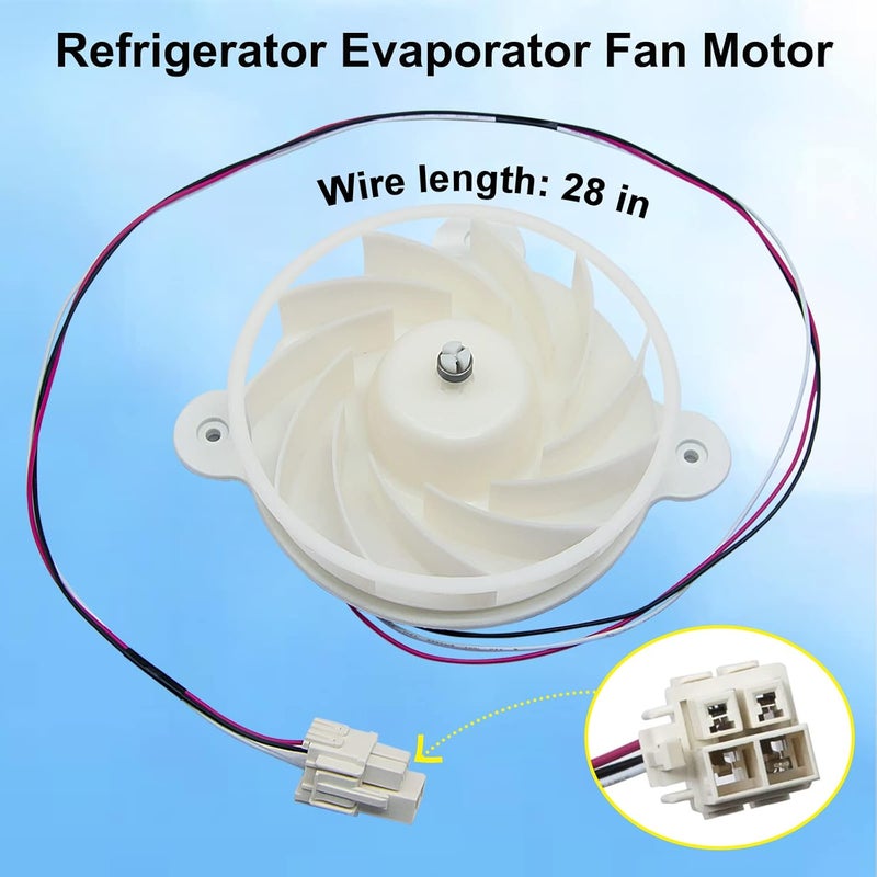 AUGSMIAR DA31-00287B Refrigerator Evaporator Fan Motor for Samsung Refrigerators - Image 2