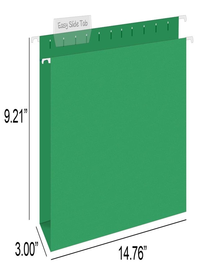 HERKKA Extra Capacity Legal Size Hanging File Folders, 30 Pack Reinforced Legal Size Hanging Folders with Heavy Duty 3 Inch Expansion, Designed for Bulky Files, Medical Charts, Assorted Colors - Image 2