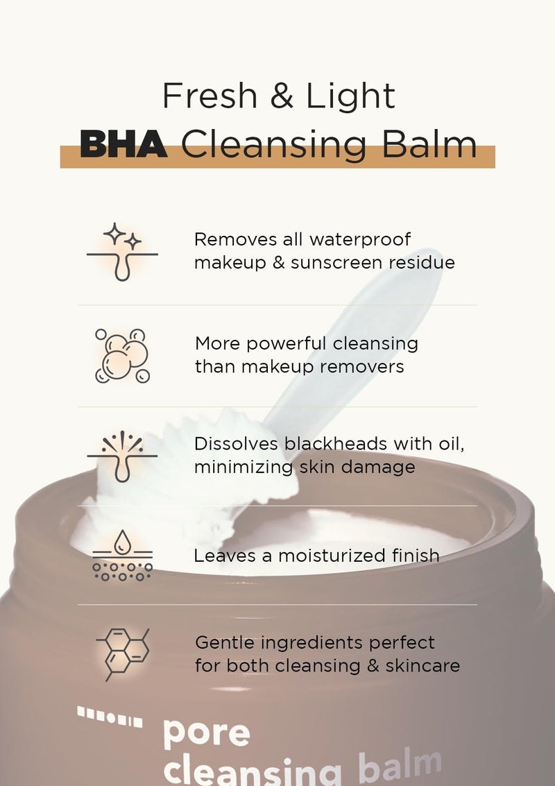 Hanskin BHA Pore Cleansing Balm â€“ Korean Melting Balm Cleanser, Gentle Makeup Remover for Oily & Combination Skin | Solid-to-Oil Cleanser with BHA & Nourishing Oils | K-Beauty | 2.82 oz - Image 4