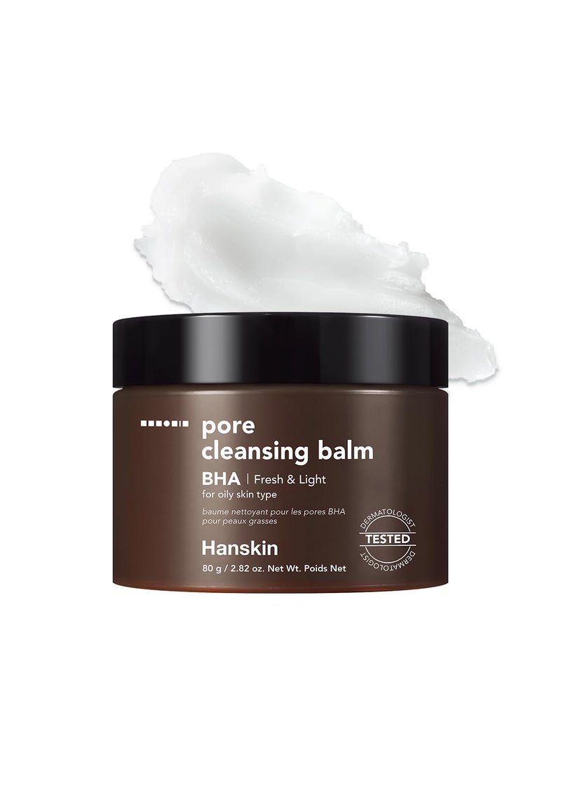 Hanskin BHA Pore Cleansing Balm â€“ Korean Melting Balm Cleanser, Gentle Makeup Remover for Oily & Combination Skin | Solid-to-Oil Cleanser with BHA & Nourishing Oils | K-Beauty | 2.82 oz - Image 1