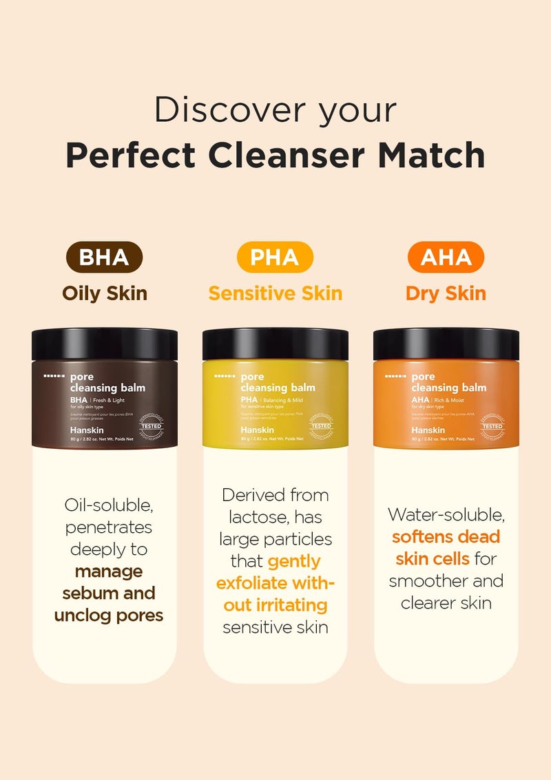 Hanskin BHA Pore Cleansing Balm â€“ Korean Melting Balm Cleanser, Gentle Makeup Remover for Oily & Combination Skin | Solid-to-Oil Cleanser with BHA & Nourishing Oils | K-Beauty | 2.82 oz - Image 5