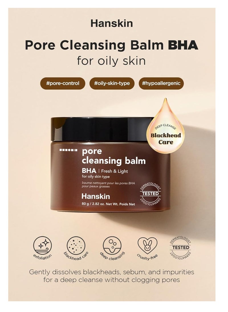 Hanskin BHA Pore Cleansing Balm, Gentle Blackhead Cleanser and Makeup Remover for Combination and Oily Skin [BHA/2.82 oz] - pzsku/Z9C3E0B1F0439ABA2EDF0Z/45/_/1740233848/bdae9438-93bb-479d-871d-5c501daa7fb3