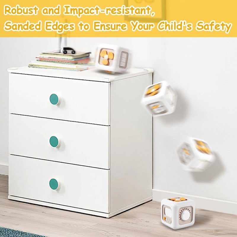 Tec Tavakkal ألعاب مونتيسوري 6 في 1 لعبة حسية للأطفال تعليمية فرز الأشكال نشاط ألعاب التكديس ألعاب فرز الأشكال للأطفال لعبة تفاعلية لتطوير المهارات الحركية الدقيقة - Image 4