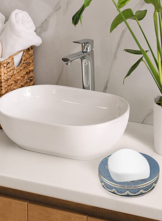 بوبيولار باث طبق صابون من ماركة Popular Bath Capri، لون أزرق رمادي - Image 2