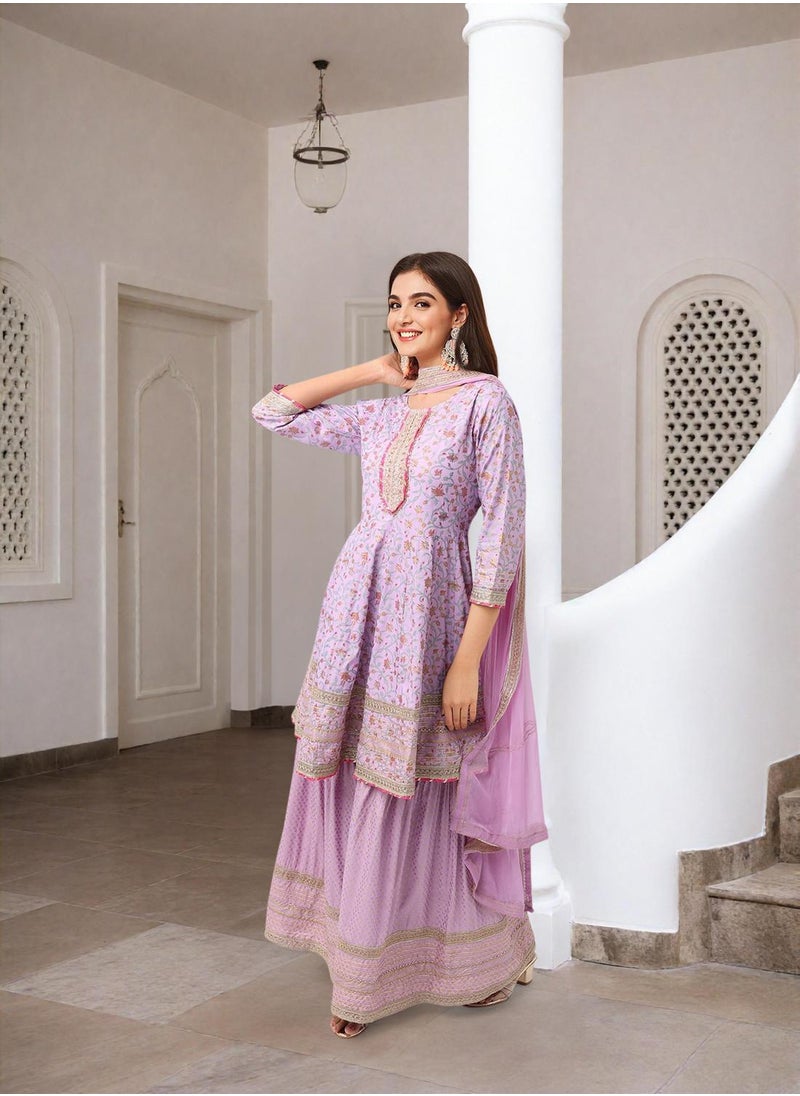 Women Lilac Rayon Kurta Sets 3pcs sets - pzsku/Z9C3E5213A70D66304174Z/45/1741086804/5fe84a28-684f-4707-838f-652730814faf