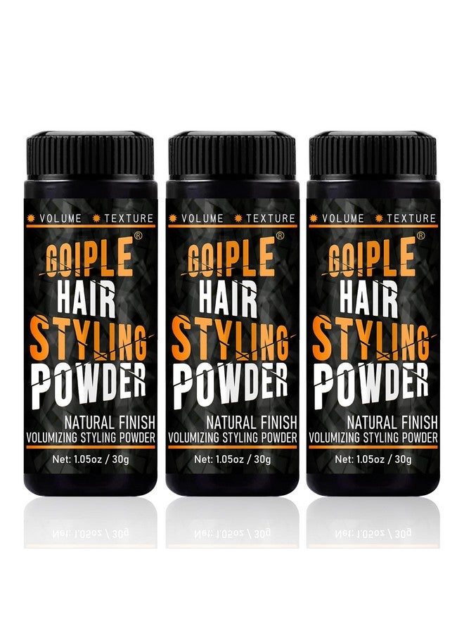 Goiple Hair Styling Powder 1.05oz Natural Look Styling Powder for Men Volumizing & Texturizing Powder Flexible Hold Hair Powder for Men Easy to Apply Texture Powder with No Oil/Greasy/Residue (3pcs) - Image 1