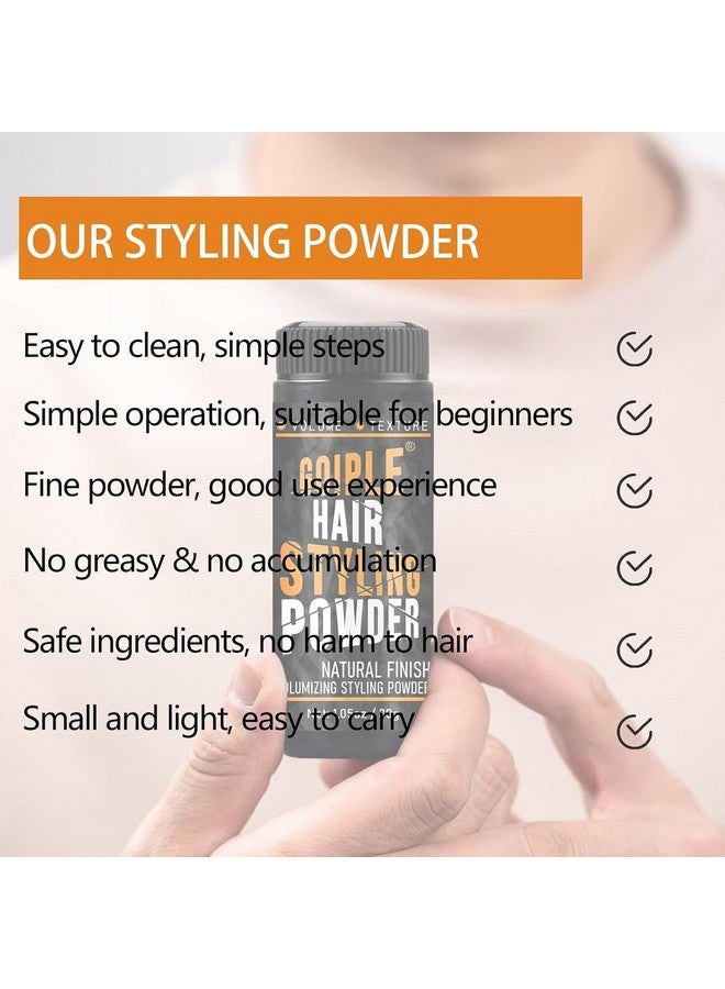 Goiple Hair Styling Powder 1.05oz Natural Look Styling Powder for Men Volumizing & Texturizing Powder Flexible Hold Hair Powder for Men Easy to Apply Texture Powder with No Oil/Greasy/Residue (3pcs) - Image 3