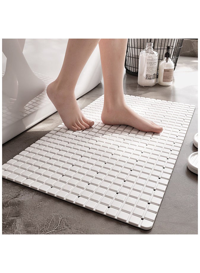 Shower Mat Non Slip Bath Mat with Suction Cups and Drain Holes - Image 1
