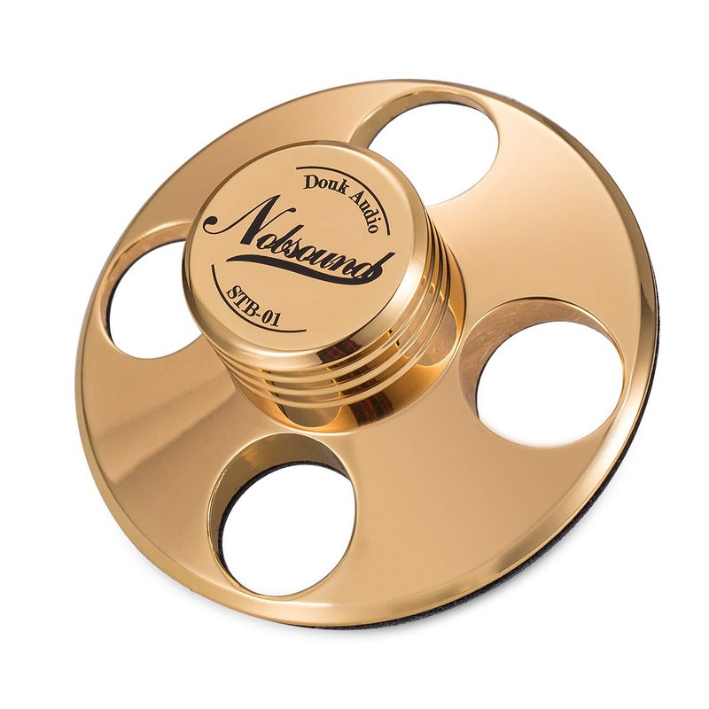 Nobsound STB01 LP Vinyl Turntables Metal Disc Stabilizer Record Weight HiFi Gold