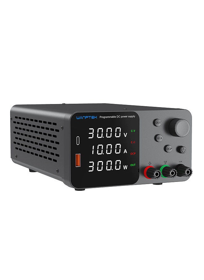 wanptek - Variable DC Power Supply 60V 5A Bench Power Supply with 4-Digits LED Display Adjustable Switching Power Supply - Image 1