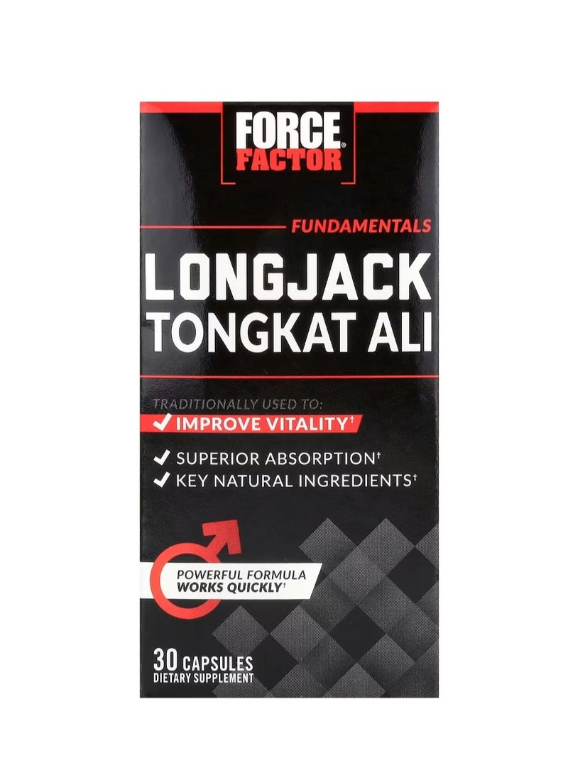 Force Factor Longjack Tongkat Ali 30 Capsules - Image 1