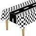 Piokio 2 Pack Black and White Checkered Road Tablecloths Race Car Theme Party Tablecloths Disposable Plastic Tablecloth for Boys Birthday 55 x 108 - Image 3