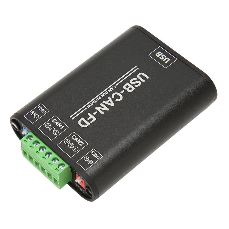 محول USB إلى CAN FD: محلل بروتوكول CAN FD من سبائك الألومنيوم مع عزل جلفي 2 واجهات مستقلة - مضيف التحكم الصناعي لجمع البيانات مع دعم أنظمة تشغيل متعددة لتصحيح أخطاء حافلات CAN FD - Image 3