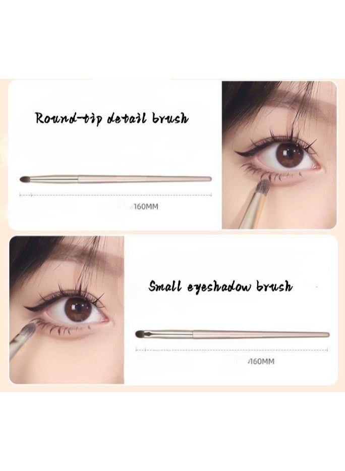 8-PCS Eyes Brush Set with Storage Bag for Beginner - Image 2