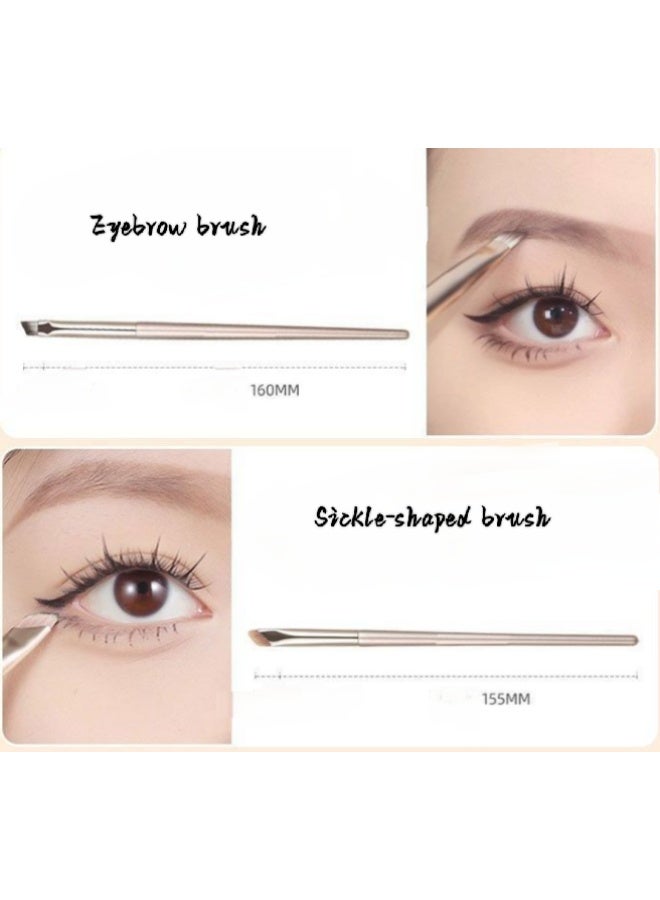 8-PCS Eyes Brush Set with Storage Bag for Beginner - Image 3