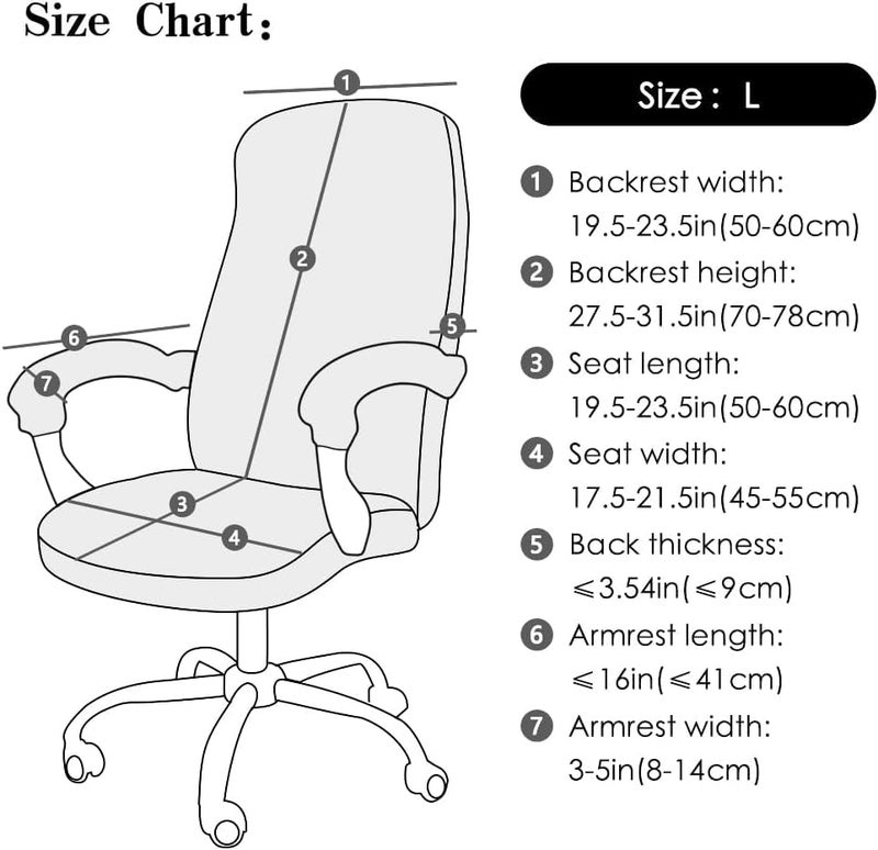 FORCHEER Office Chair Cover with Armrest Cover Pink Velvet Stretch Computer Chair Covers with Arm Reat Slipcovers Large Washable - Image 3