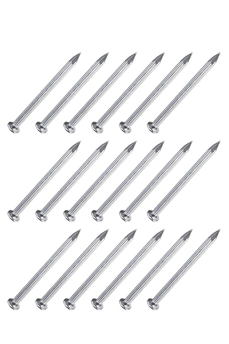 كرافت ماجيك مسامير أسمنتية متينة للحوائط مقاس 4.5×50 مم - عبوة من 20 مسمارًا من الفولاذ الكربوني لإصلاحات المنازل والبناء ومشاريع النجارة المنزلية - Image 1